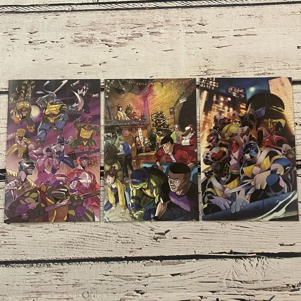 Mighty Morphin Power Rangers Teenage Mutant Ninja Turtles Variants Lot of‎ 3